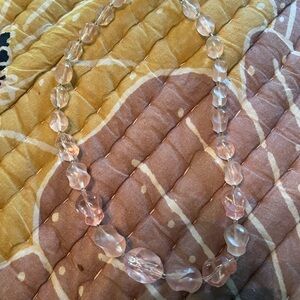 Elegant Pink Beaded Necklace